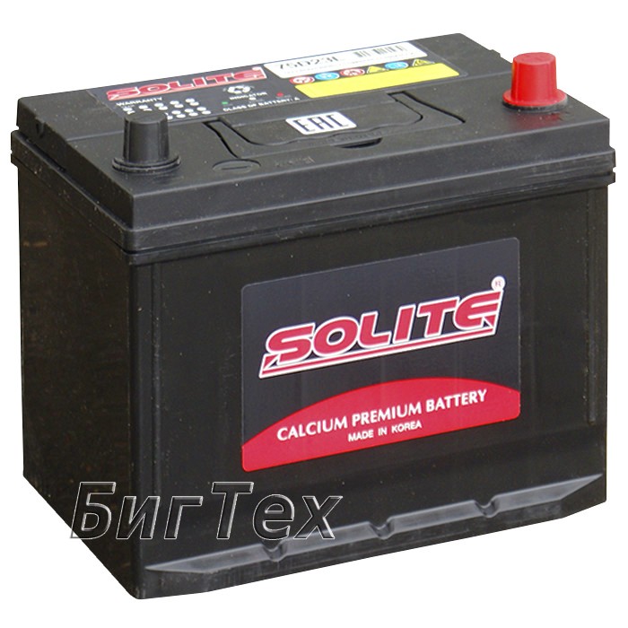 Аккумулятор автомобильный SOLITE 75D23L 65 Ач