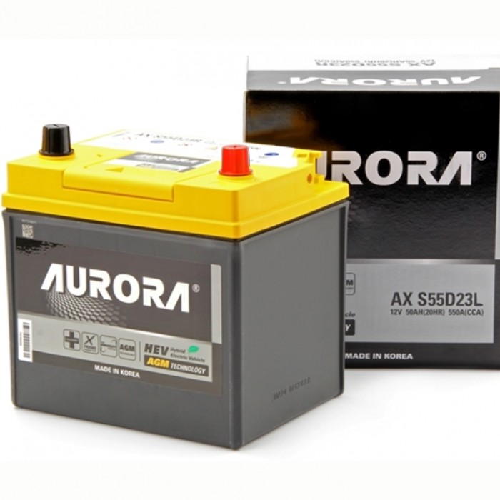 Аккумулятор автомобильный AURORA JIS AGM AX...