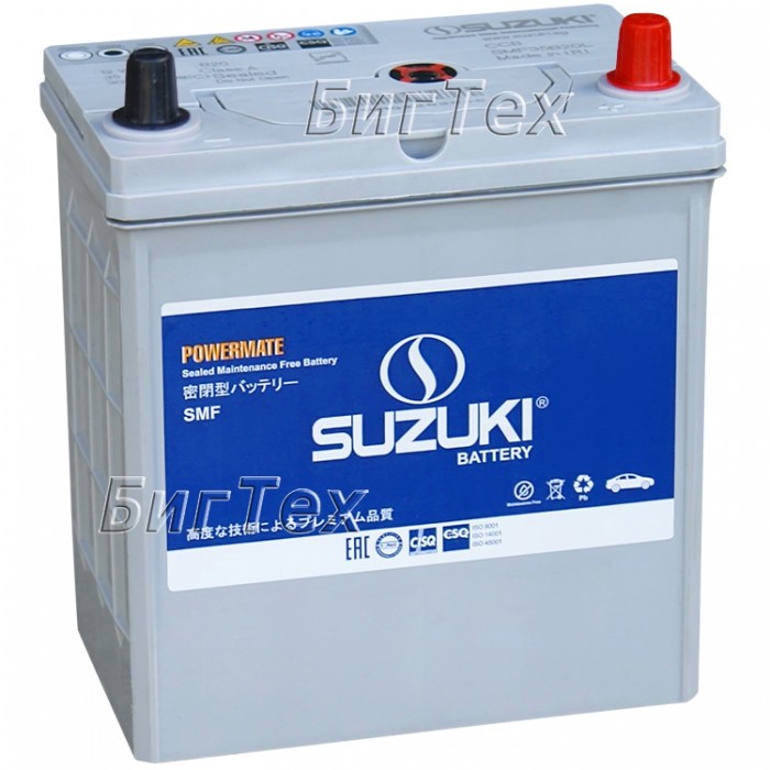 Аккумулятор автомобильный SUZUKI SMF35B20L 35Ач...