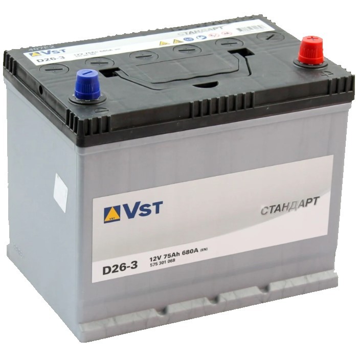 Аккумулятор автомобильный VST Стандарт D26-3,...