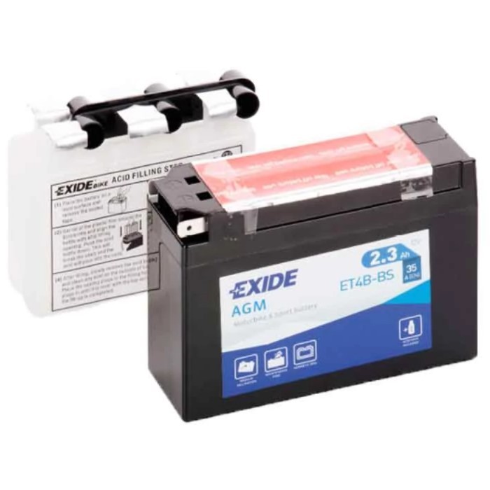 Мото аккумулятор EXIDE ET4B-BS (YT4B-BS),...