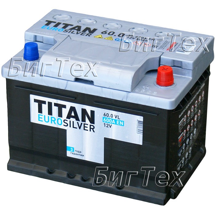 Аккумулятор автомобильный TITAN EURO SILVER...