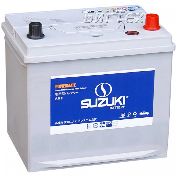Аккумулятор автомобильный SUZUKI SMF75D23L 66Ач