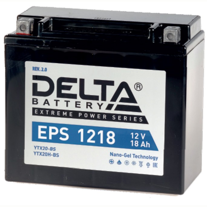 Мото аккумулятор DELTA EPS 1218 (YTX20-BS,...