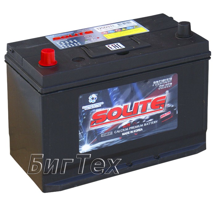 Аккумулятор автомобильный SOLITE Silver 125D31R...