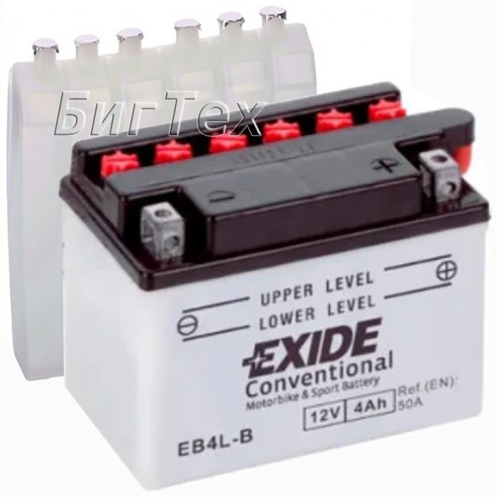 Мото аккумулятор EXIDE EB4L-B 4 Ач