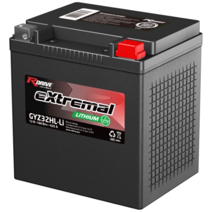 Мото аккумулятор RDRIVE eXtremal LITHIUM...