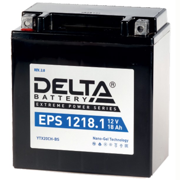 Мото аккумулятор Delta EPS 1218.1 (YTX20CH-BS)...