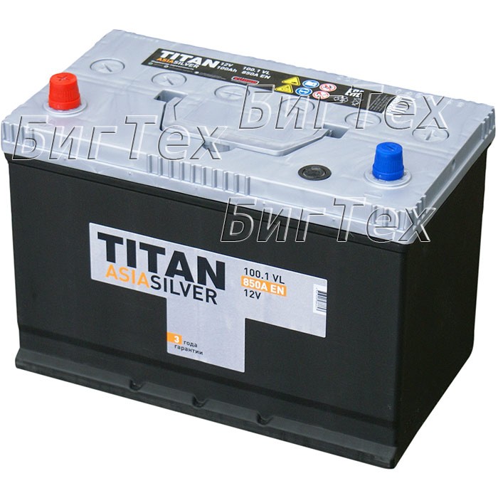 Аккумулятор автомобильный TITAN ASIA SILVER 100 Ач