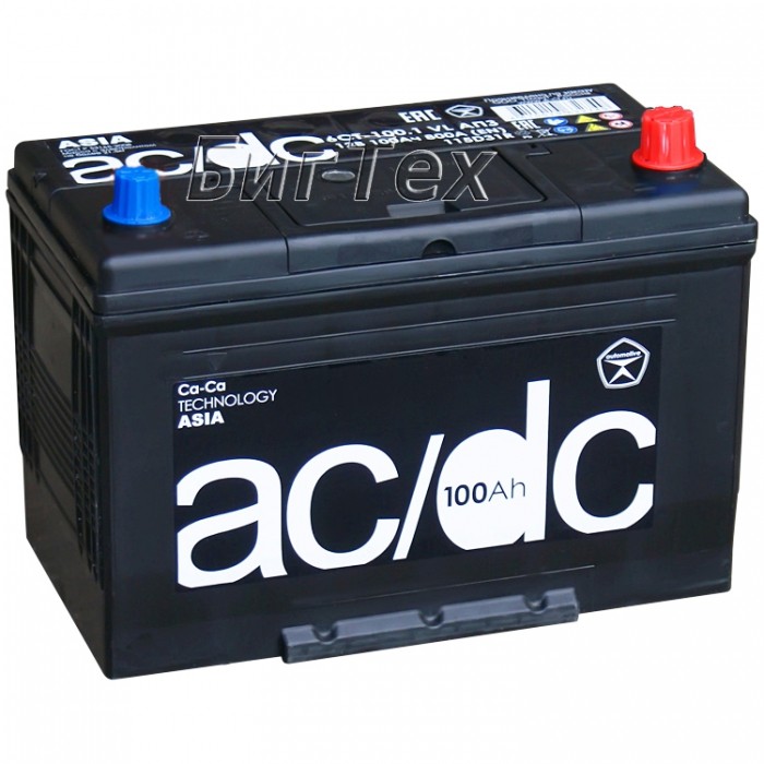 Аккумулятор автомобильный AC/DC 115D31L 100Ач...