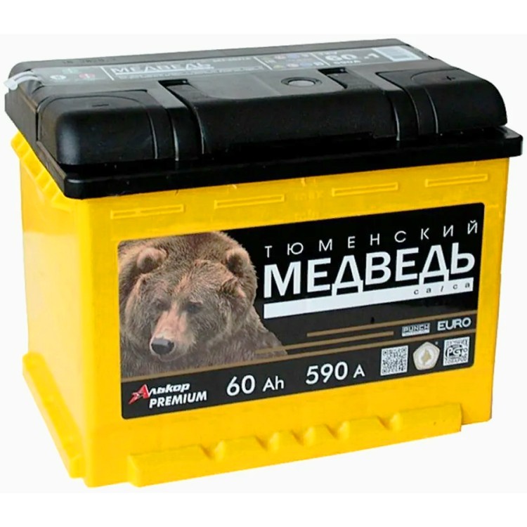 Аккумулятор автомобильный ТЮМЕНСКИЙ МЕДВЕДЬ 60...