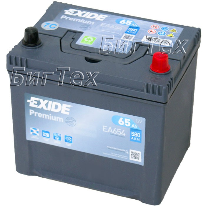 Аккумулятор автомобильный Exide Premium EA654...