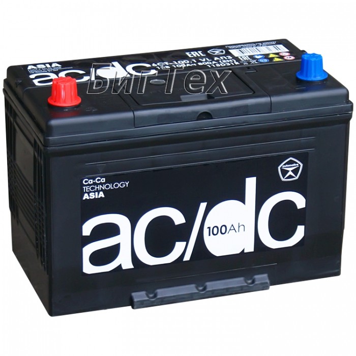 Аккумулятор автомобильный AC/DC 115D31R 100Ач...