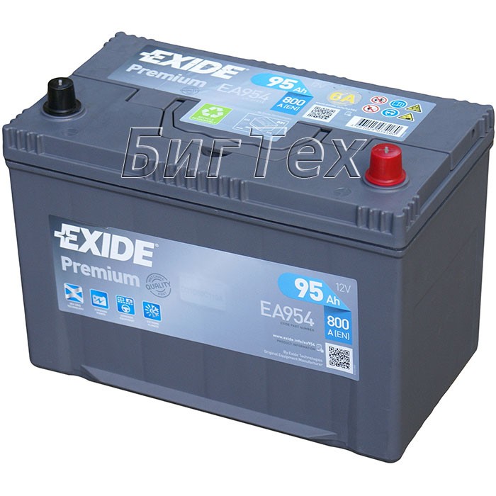 Аккумулятор автомобильный Exide Premium EA954...