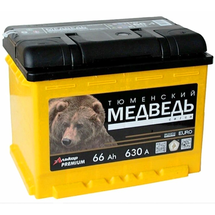 Аккумулятор автомобильный ТЮМЕНСКИЙ МЕДВЕДЬ 66...
