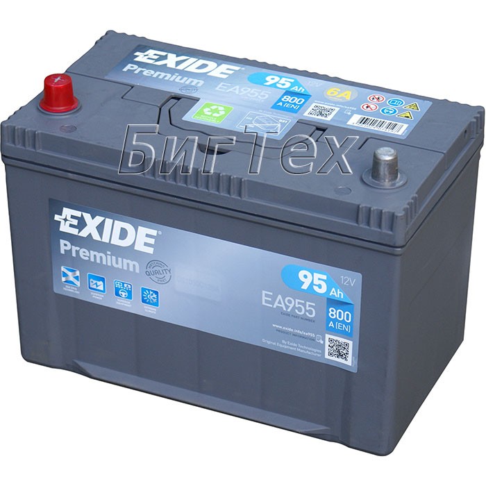 Аккумулятор автомобильный Exide Premium EA955...