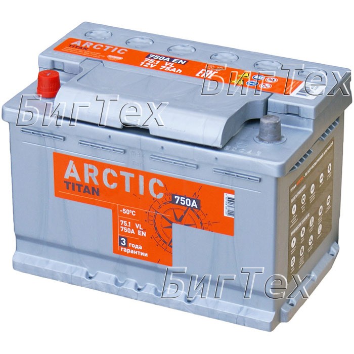 Аккумулятор автомобильный TITAN ARCTIC 75 Ач