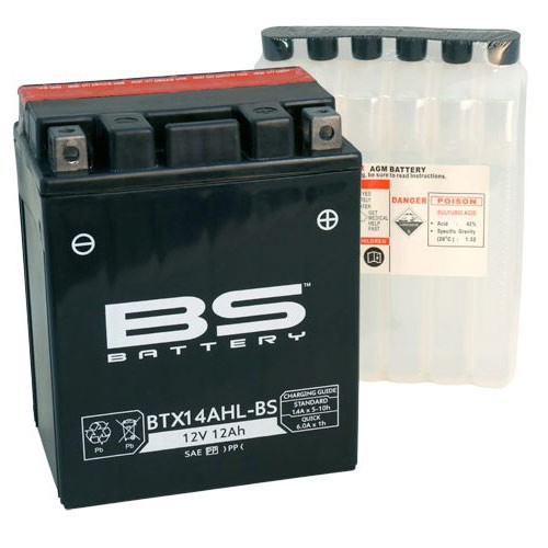 Мото аккумулятор BS BTX14AHL-BS 12 Ач...