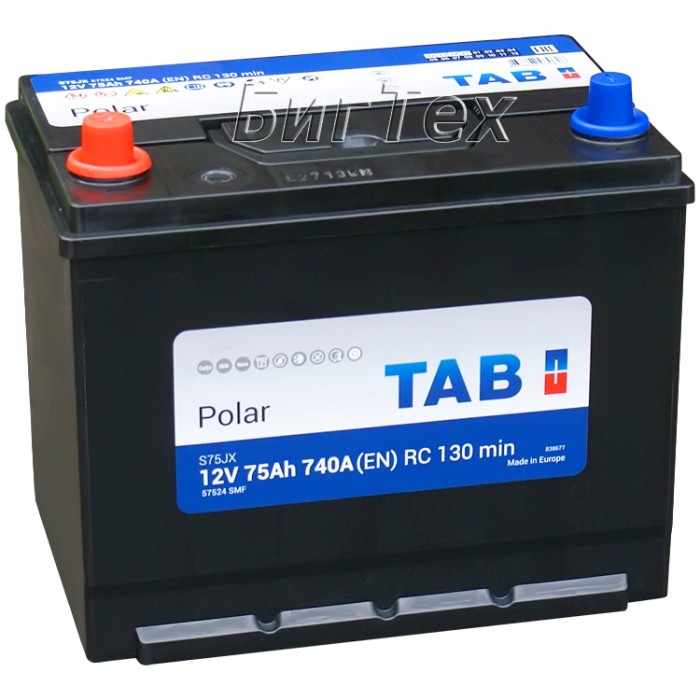 Аккумулятор автомобильный TAB Polar S JIS Asia...