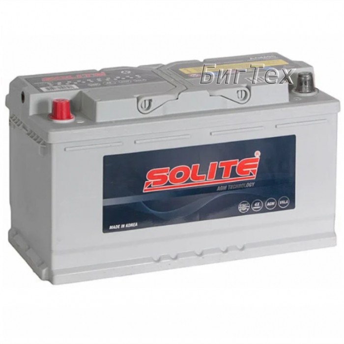 Аккумулятор автомобильный SOLITE AGM Start-Stop...