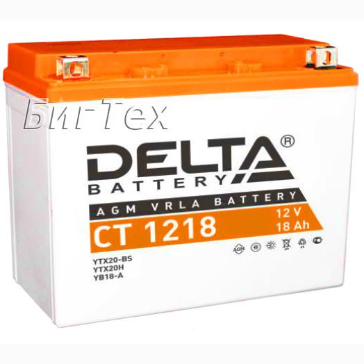 Мото аккумулятор DELTA CT 1218 AGM (YTX20-BS)...