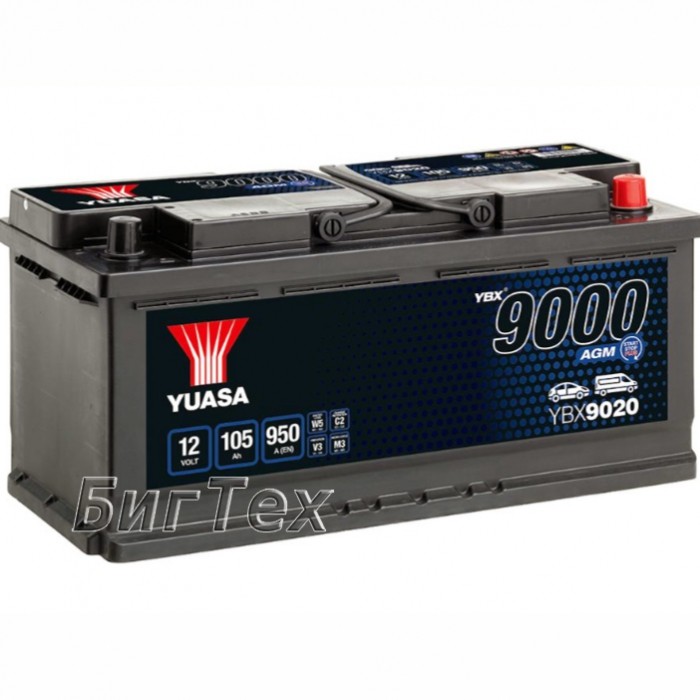 Аккумулятор автомобильный YUASA YBX9020 AGM...