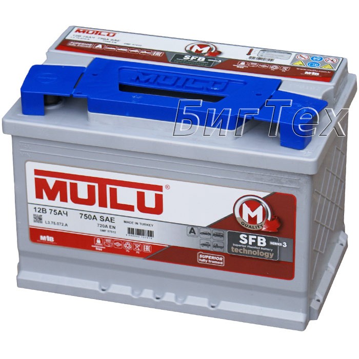 Аккумулятор автомобильный MUTLU SFB M3 L3, 78 Ач