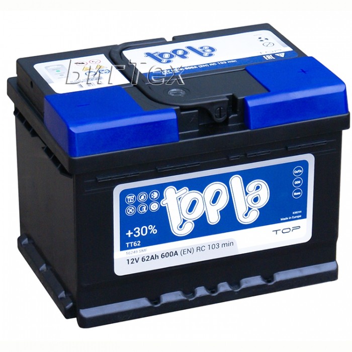 Аккумулятор автомобильный Topla Top 62 Ач