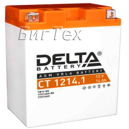 Мото аккумулятор DELTA CT 1214.1 AGM (YB14-BS)...