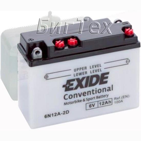 Мото аккумулятор EXIDE 6N12A-2D 12Ач (6 Вольт)