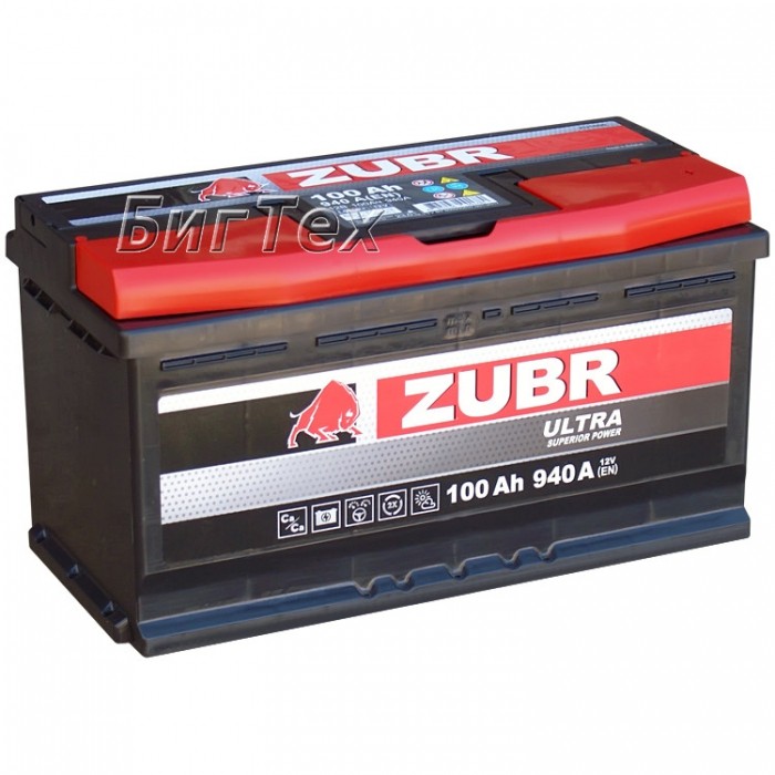 Аккумулятор автомобильный ZUBR ULTRA ZU1001 100 Ач