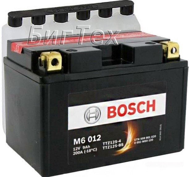 Мото аккумулятор Bosch M6 012 9 Ач (YTZ12S-BS)