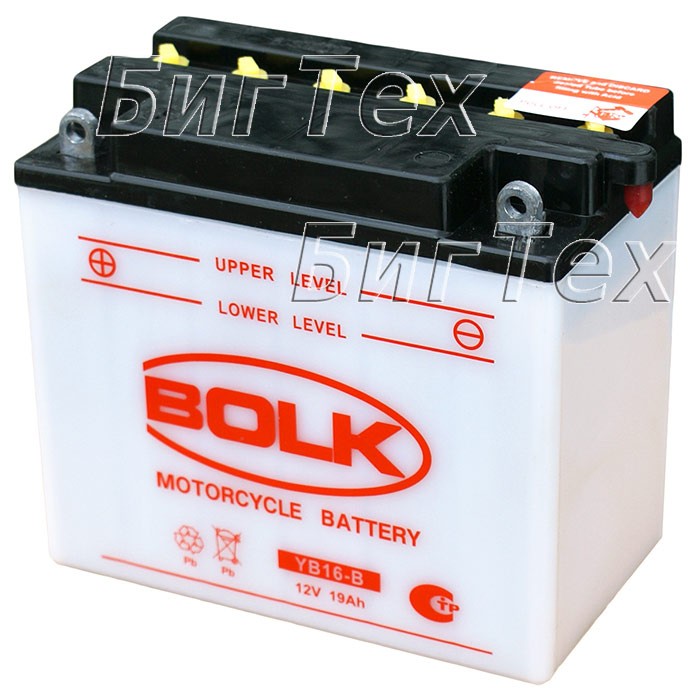 Мото аккумулятор Bolk YB16-B 19 А/ч (BK31017)