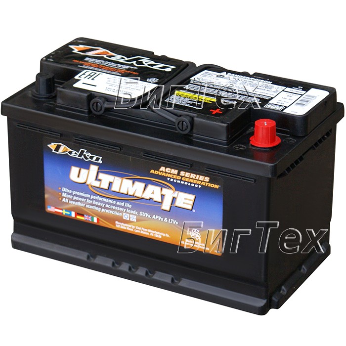 Аккумулятор автомобильный Deka AGM 9AGM94R 80 А/ч