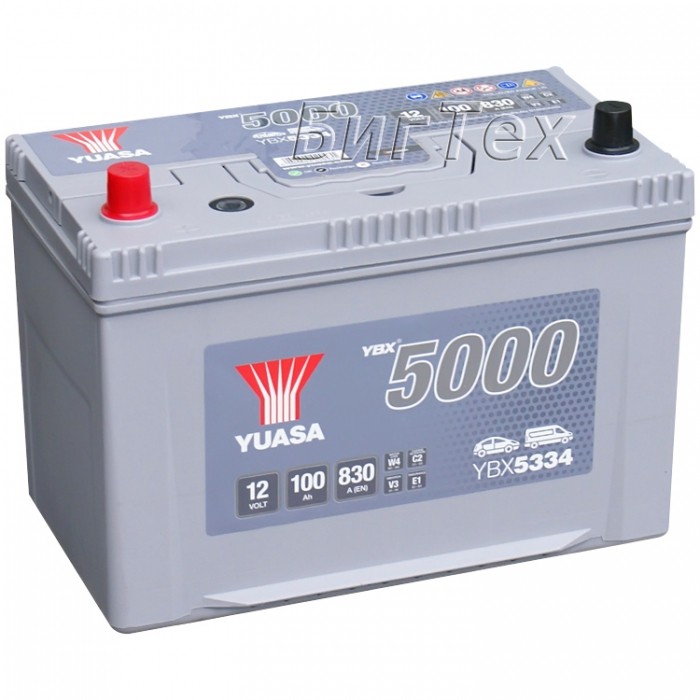 Аккумулятор автомобильный YUASA YBX5334 100 Ач