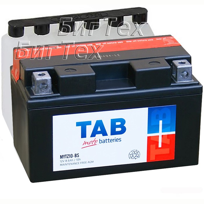 Мото аккумулятор TAB MOTO MYTZ10BS AGM 8.6 Ач...