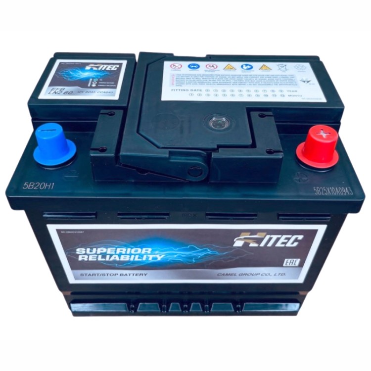 Аккумулятор автомобильный HITEC EFB LN2 60Ah 640A 