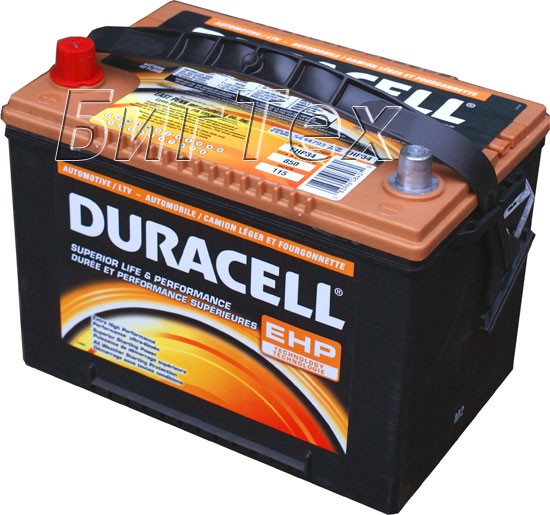 Аккумулятор автомобильный Duracell EHP34*, 85 А/ч