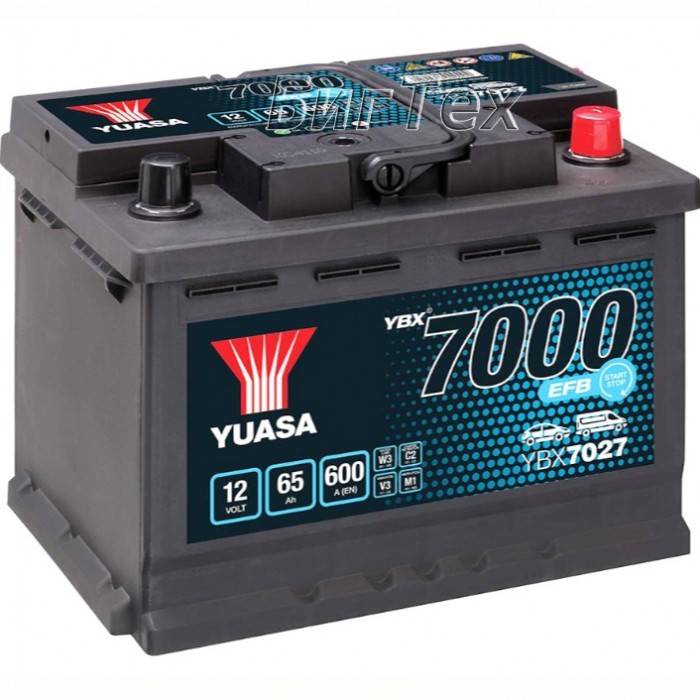 Аккумулятор автомобильный YUASA YBX7027 EFB...