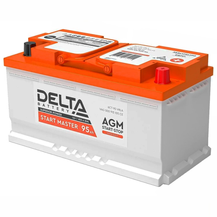 Аккумулятор автомобильный DELTA AGM START...