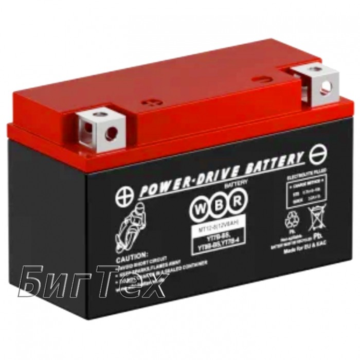Мото аккумулятор WBR SMT12-8 AGM 8 Ач (YT7B)