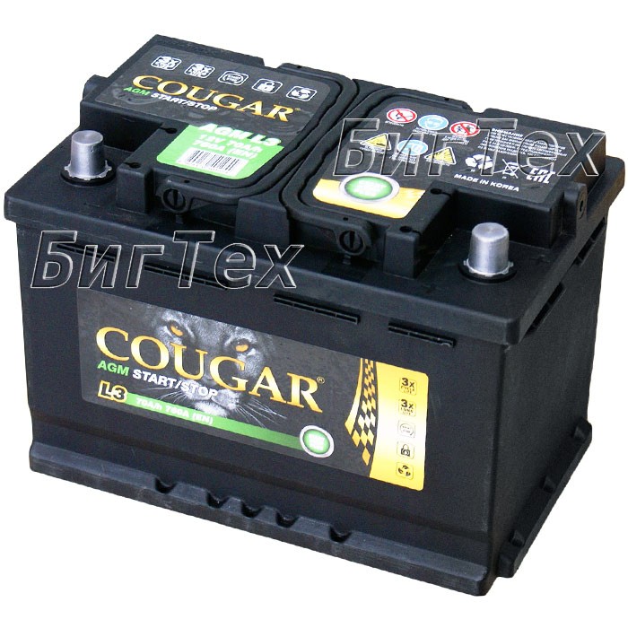 Аккумулятор автомобильный Cougar AGM Start-Stop...