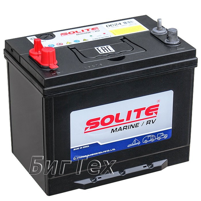 Аккумулятор лодочный SOLITE Marine RV DC24, 75 Ач