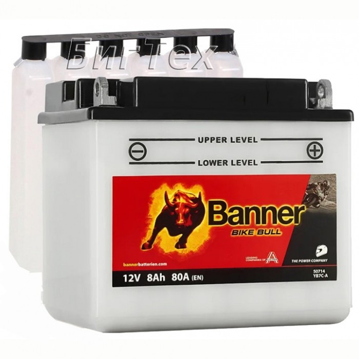 Мото аккумулятор BANNER BIKE Bull YB7C-A...