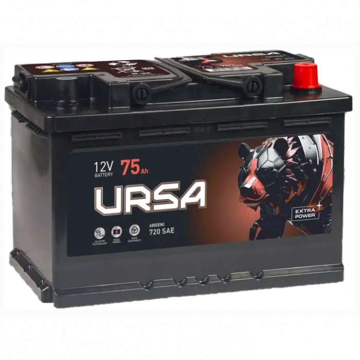 Аккумулятор автомобильный URSA Extra 75 Ач 680A