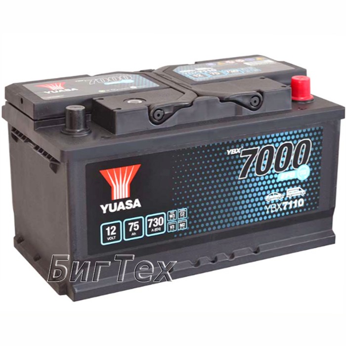 Аккумулятор автомобильный YUASA YBX7110 EFB...