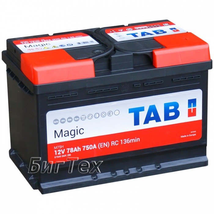 Аккумулятор автомобильный TAB Magic 78 Ач