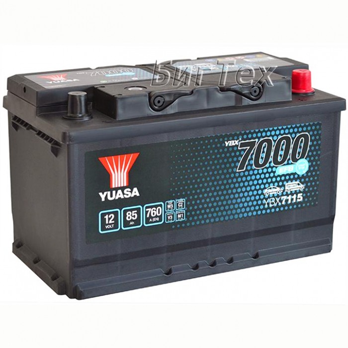 Аккумулятор автомобильный YUASA YBX7115 EFB...