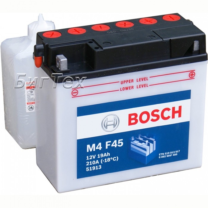 Мото аккумулятор Bosch M4 F45 19 Ач (51913)