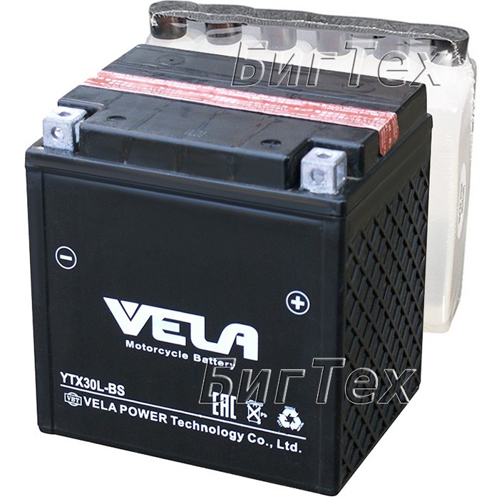 Мото аккумулятор Vela YIX30L-BS AGM 30 Ач